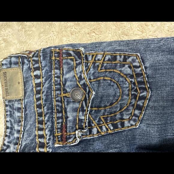 Y2K True Religion 'Geno Super T' straight jeans Size 16 - Picture 9 of 9